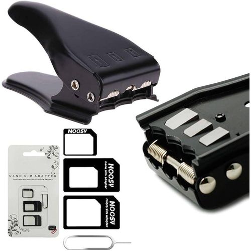 Generic Sim Card Cutter - Universal 3-in-1 Standard Sim, Micro Sim & Nano Sim Card Cutter With 1 SIM Card Eject Pin
