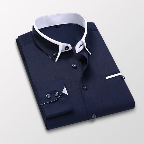 Fashion Men Long Dress Shirts High Quality Business Shirt For Men