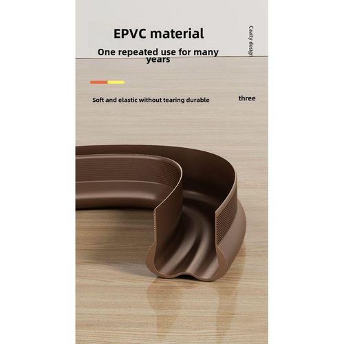product_image_name-Generic-Flexible PVC bottom Door Sealing, Door Guard Strip Door gap restrictor  -  Noise & Dust Reduction Door Sealing Strip - Under Door Seal Door Draft Stopper for Bottom of Doors -  iNSECT, COCKROACH, ANTS STOOPER UNDER DOOR SEAL-4