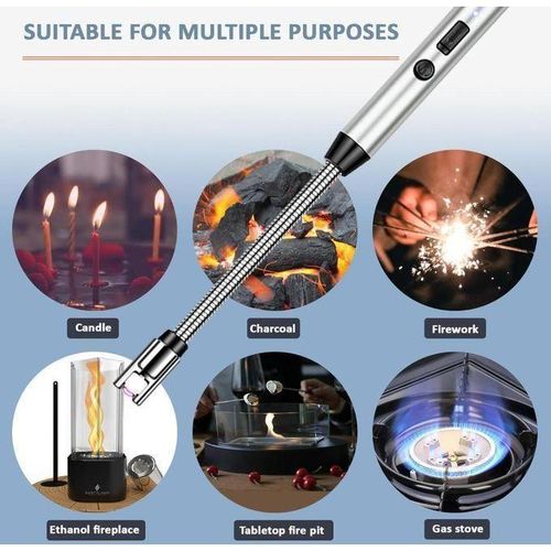 Generic RECHARGEABLE 360° WINDPROOF FLEXIBLE ELECTRIC SPARK GAS LIGHTER - image 3