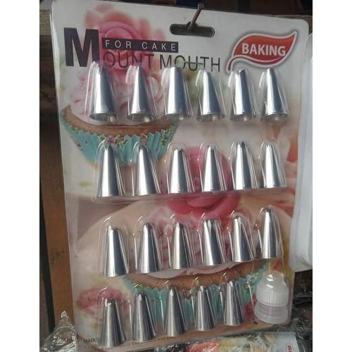 Generic 23 Pieces Cake Decorating Nozzles +1 Coupler
