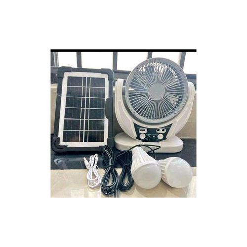 product_image_name-Generic-Rechargeable Fan Lithium Battery AC/DC+Solar Panel+LED bulbs-1