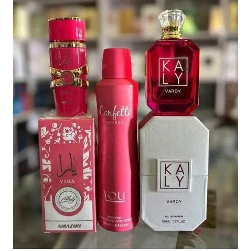 product_image_name-Generic-Fragrance Combo Perfume Gift Set 3 in 1  of Yara EDP 50ml, Confetti Body Spray and Kaly EDP 50ml-1