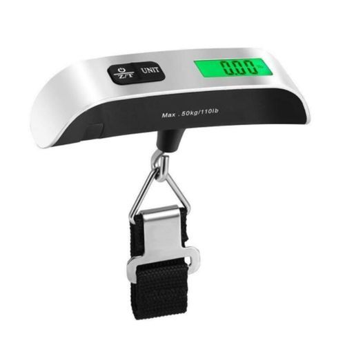 50kg 10g 5g LCD Digital Luggage Scale Traval Luggage Suitcase Bag Weight  Electronic Scale with Hook Bulit-in 1M Measure Tape