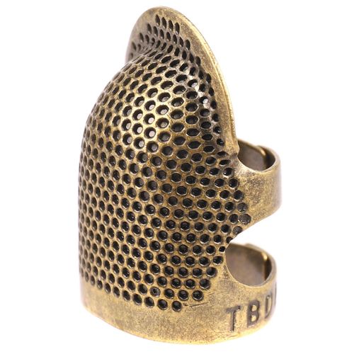 Sewing Thimble Adjustable Finger Protector Ring Metal Thimble Needle  Partner Cross Stitch Quilting Accessories Sewing Tools