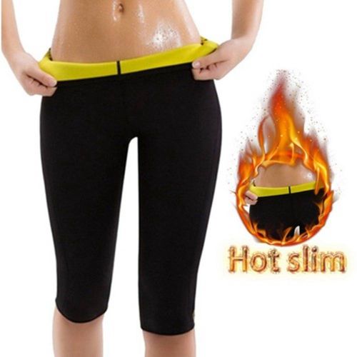 Fashion (Sweat Shorts)Women Sauna Slimming Pants Body Shaper For Weight  Loss Fat Burning Sweat Tummy Control Neoprene Capris Leggings Waist Trainer  BEA