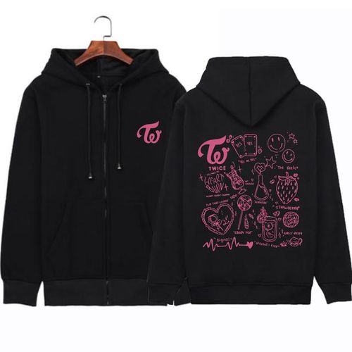 Generic Twice Kpop Album Print Hoodie Sweatshirts Long Sleeve Streewear Pullover Clothes Zip Up Hoodie Jumia Nigeria