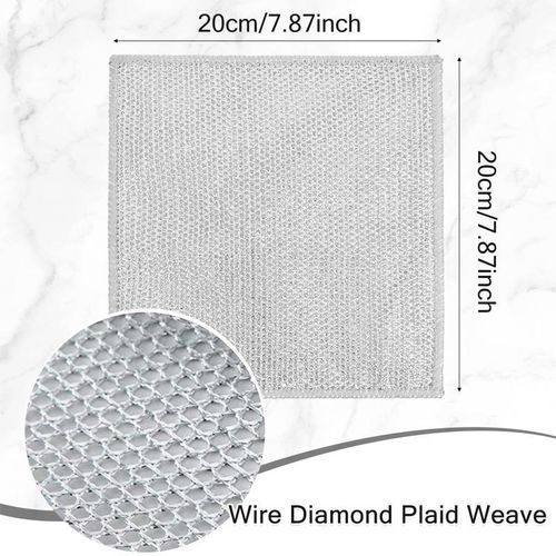 Generic 5PCS Kitchen Powerful Metal Wire Dishcloth - image 2