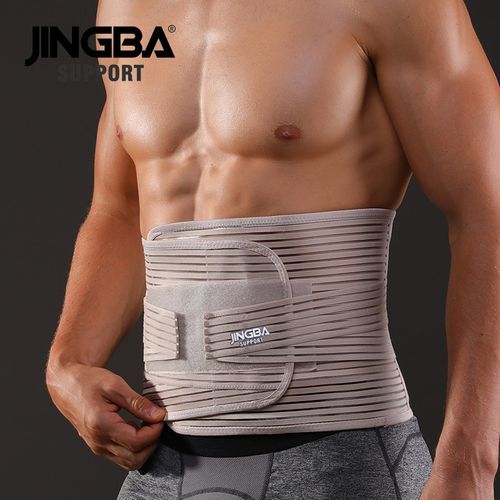 Generic Back Support Waist Trainer Corset Sweat Orthopedic Belts Trimmer  Ortopedica Ne Support Pain Relief -Khaki 48