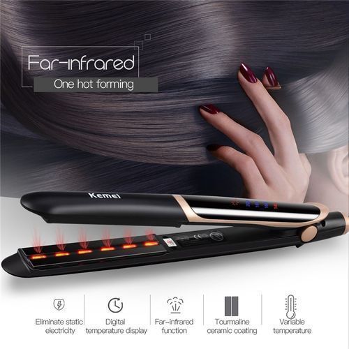 Kemei hair straightener 2 in 1 best sale