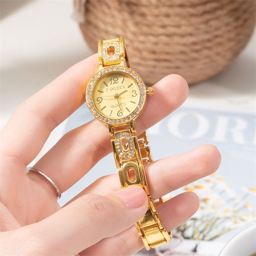 Boho Women's Stainless Steel Jewelled Key Wrist Watch Layered Bracelet  Watches | eBay