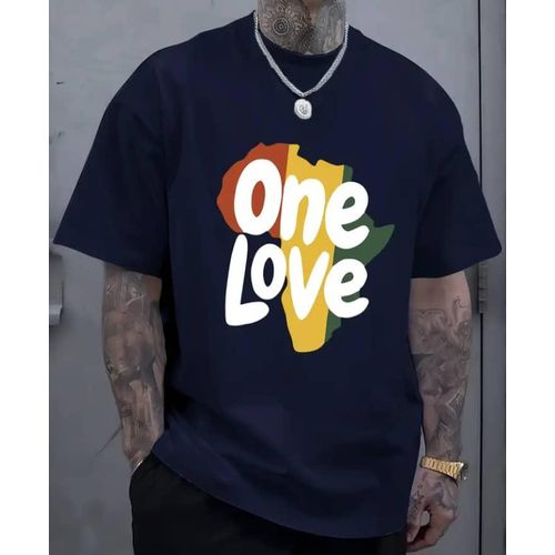 product_image_name-Fashion-Dark Blue "One Love Africa" T-Shirt - Luxury-1