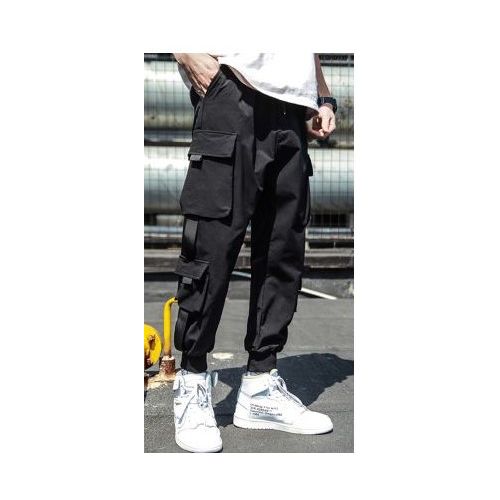 Cargo Combat Joggers - Black