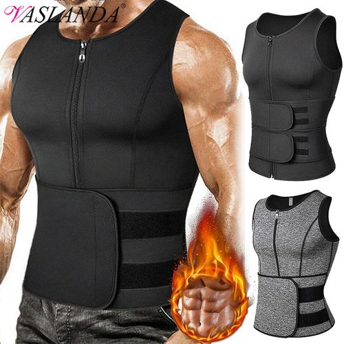 Generic Men Shapewear Waist Trainer Sauna Suit Sweat Vest Slimming