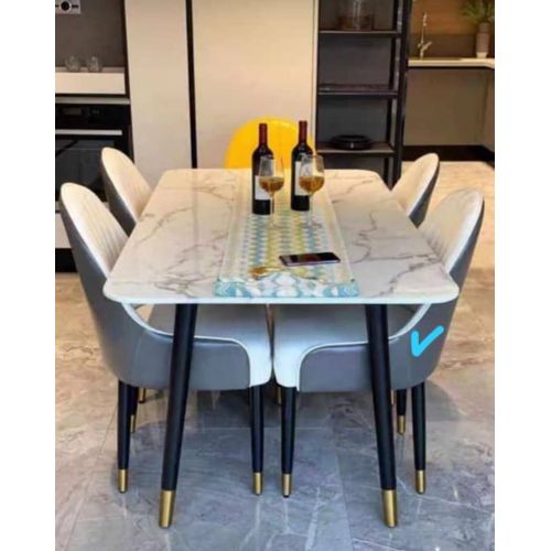 product_image_name-Exclusive-4Seater Marble Top Dinning Set(Color Options)(Lagos,IB,Ogun)-1