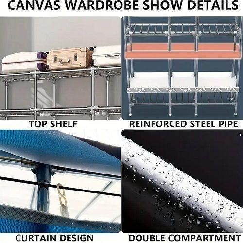 product_image_name-Generic-Classy 3 Column Mobile Steel Wardrobe Closet(Grey)-6