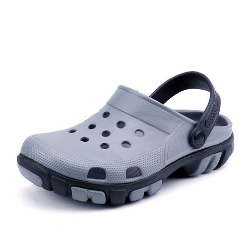 Fashion Men s Breathable Beach Crocs  Sandals  gray Jumia 