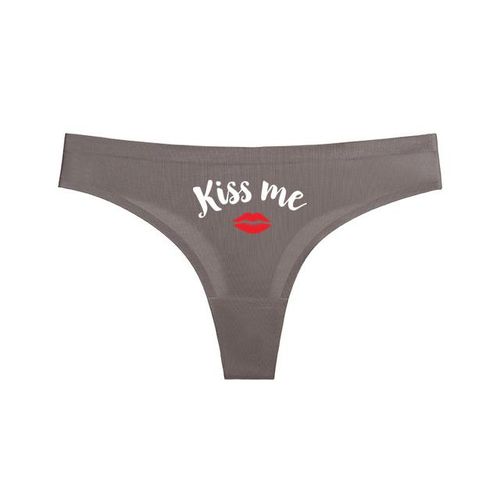 Generic Kiss Me Sexy Lips Oversize Women's Sexy Underwear Pink Peach Panties  For Women Lovely Underpant Women's Intimates Seamless Thong