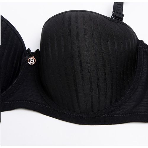 Binnys Limited Time Black Balconette Bras,Lightweight Side Design Adjustable Strap, Teaching Women's Balconette Bra - image 3
