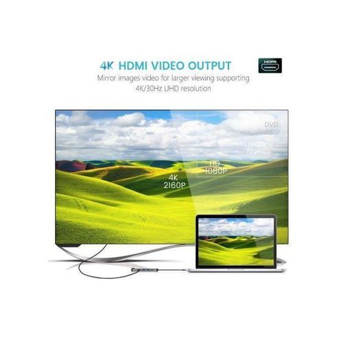 product_image_name-Generic-Original 5 In 1 USB Type C Hub HDMI Rj45 Lan Adapter For Macbook Pro-3