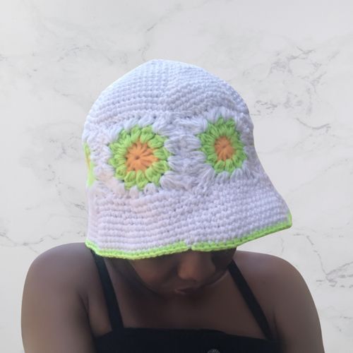 product_image_name-Generic-Handmade Women Fashion Crochet Bucket Hat-4