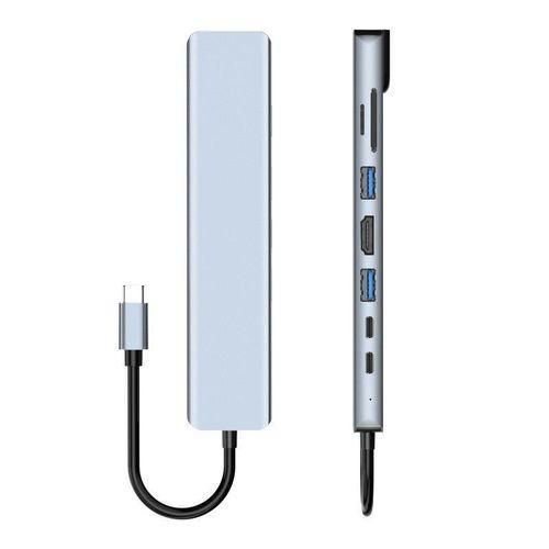 Home 8 In 1 USB C Adapter,Type C HUB Ethernet HDMI Adapter - image 2