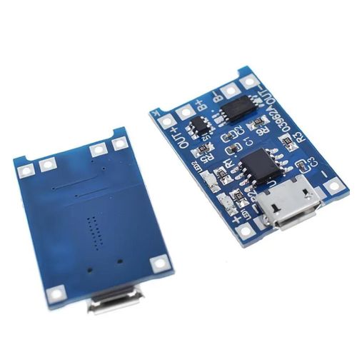 product_image_name-Generic-TP4056 5V 1A Lithium-Ion and Lithium Polymer Battery Charging Board with Protection – Micro USB (4pcs)-4
