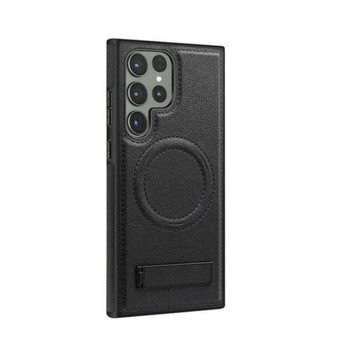 Generic Unique leather back case for Samsung Galaxy s25 ultra - black