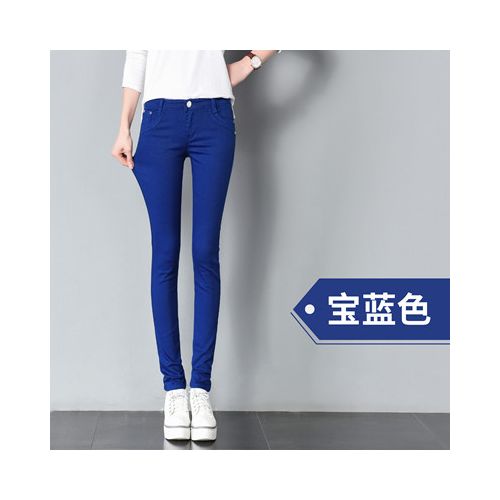 Womens Jeans Stretch Fashion Skinny Denim Pencil Pants Casual Slim