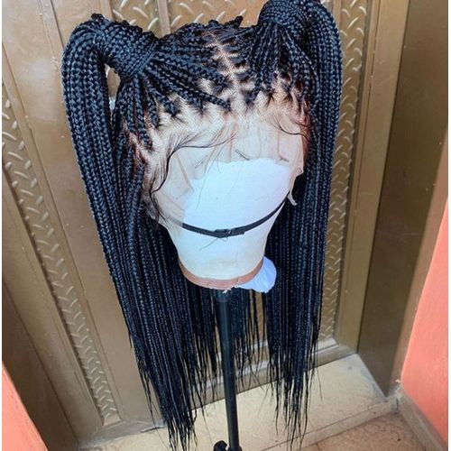 Fashion Knotless Braid Luxury Full Frontal Box Braid Wig 30