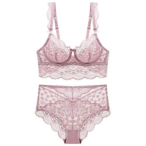 Sexy Underwear Floral Lace Lingerie Women Plus Size Ultra-thin
