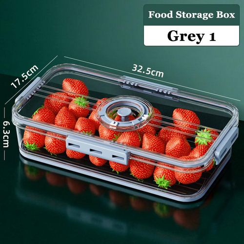 PET Refrigerator Food Storage Containers With Lid Kitchen Separate Freezer  Seal Bin For Vegetable Fruit Meat Fresh Box Organizer