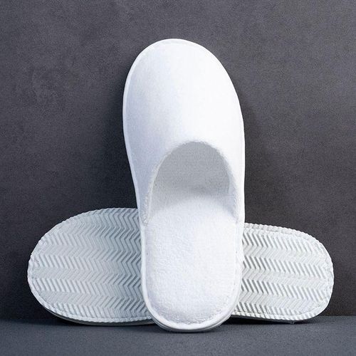 Generic High Quality Towel Slippers White - 2 sets