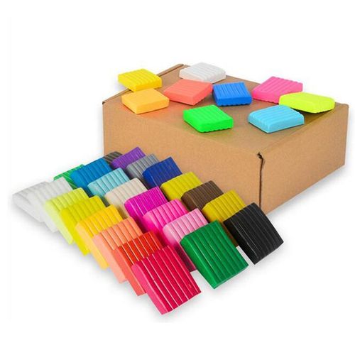 Generic 24 Colors Soft Polymer Clay Blocks DIY Modelling Oven Baking Clay