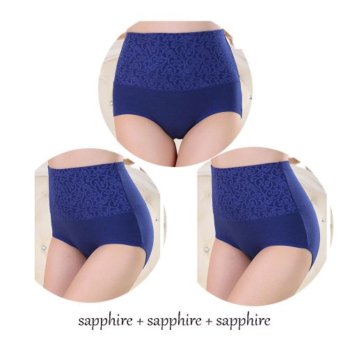 Fashion 3pieces/lot Women High Waist Control Abdomen Slimming Shapewear  Female Postpartum Recovery Tummy Control Briefs 4XL