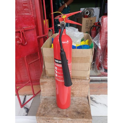 Generic 9kg CO2 Fire Extinguisher with Wheel Trolley - Carbon Dioxide Extinguisher for Electrical & Office Use
