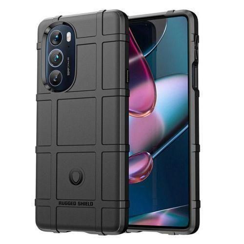 Generic Rugged Shield Back Case For Motorola Edge Plus 2022 5g- Black