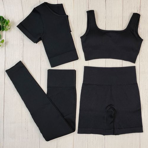 Seamless Yoga Jumpsuit Sets Women Sleeveless Gym Clothing Tennis