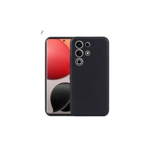 Generic itel S26 Ultra Minimalist Design Protective Matte Black Silicone Back Case