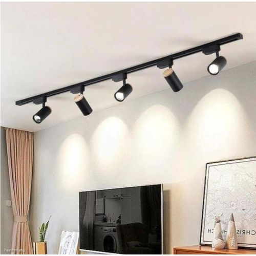 Generic 40w TrackLight Adjustable Track Ceiling/ wall Spotlight 5 in 1- Black