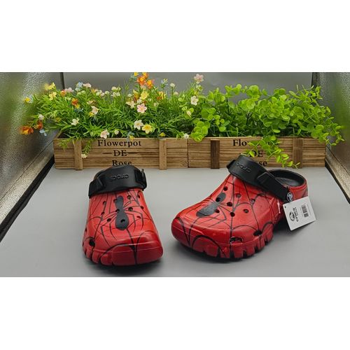 Crocs Marvel x Crs All-Terrain Clog "Spider-Man Noir / RED Web". - image 2