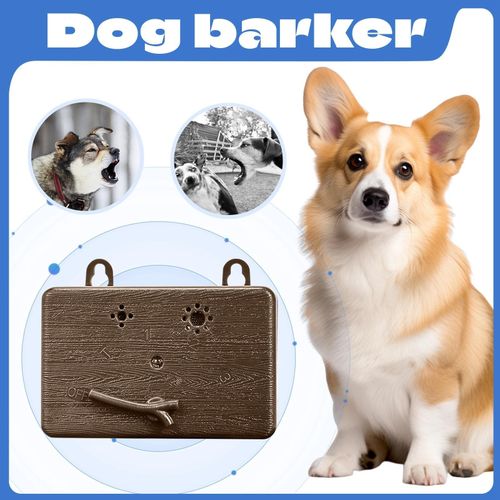 Dog silencer for outdoor barking control top