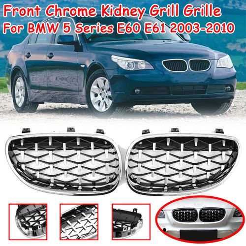 Generic Front Chrome Kidney Diamond Style Grill Grille For BMW 5