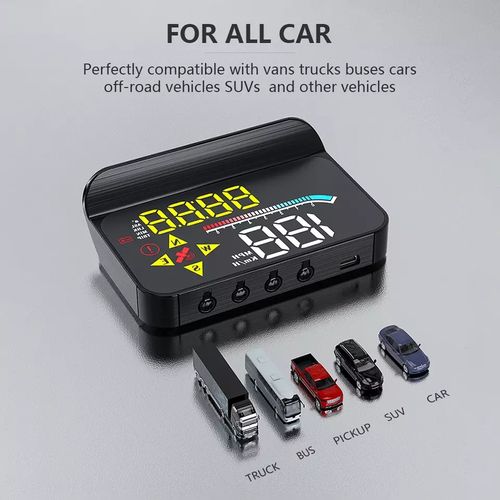 M3 Auto HUD OBD2 Head Up Display Projection on Glass Car Speed Windshield  Projector Speedometer Alarm Electronic Accessories