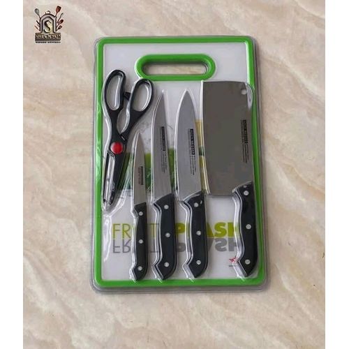 Koch Messer 3 Knife Set with Kitchen Scissors & Plastic Chopping Board - image 2
