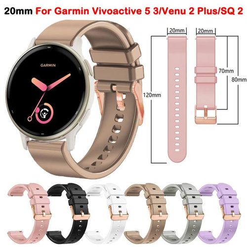 20MM Silicone Watch Band Strap Bracelet For Garmin Forerunner 55