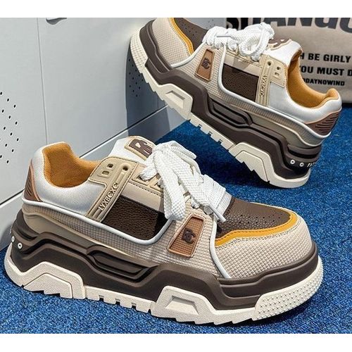 Fashion Zenith white&brown quality sneakers
