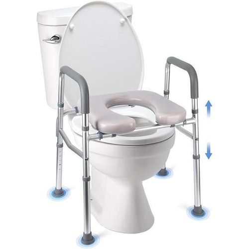 Generic Height Adjustable Toilet Safety Raiser With Handles - image 2