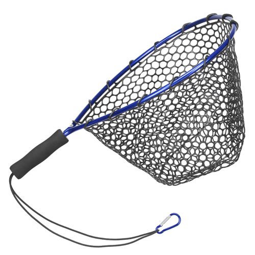 Generic Fishing Net Soft Silicone Fishding Net Aluminium Alloy Pole EVA  Handle With Elastic S And Carabiner Fishing Nets Tools