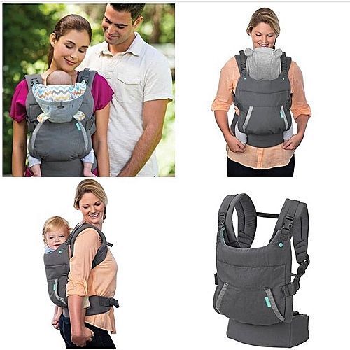 Infantino Cuddle up Ergonomic Hoodie Baby Carrier, 2-Position, Gray Bear